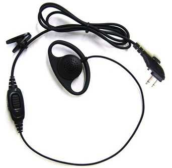 Hytera TC-700 D Shape Earpiece Radio Earpiece EHM15-A