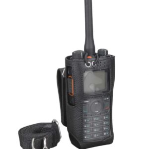 Hytera Leather Carrying Case (swivel) For PD705LT, PD705 & PD785 (LCY003)