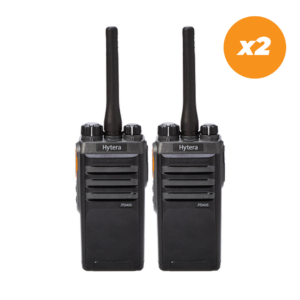 Hytera PD405 Digital Two Way Radio 2 Pack Bundle