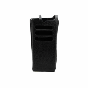 Motorola Hard Leather Carry Case with 3" Swivel Belt Loop for R5 NKP - PMLN8665A - Front
