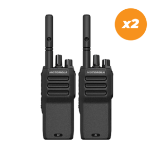 Motorola R2 Two Pack Two Way Radios (Front)